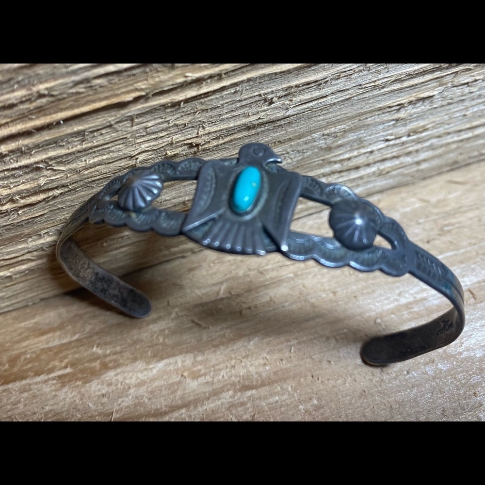 Native American Vintage Thunderbird Cuff
